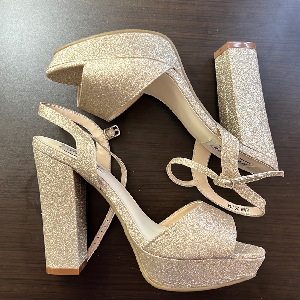 Gold heels